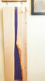 Load image into Gallery viewer, Maple River Purple Resin Charcuterie Board
