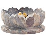 Load image into Gallery viewer, Carved Lotus Stone Bowl Burner
