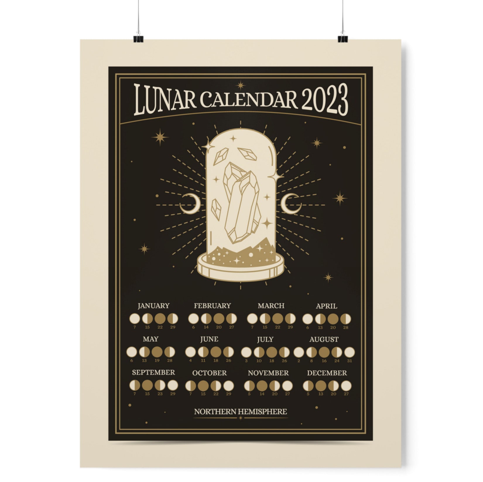 2023 Lunar Calendar Poster