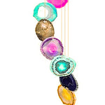 Load image into Gallery viewer, Colorful Geode Wind Chime
