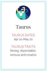 Canvas Wristlet in Zodiac Sign Taurus