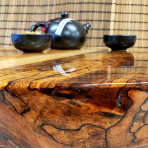 Heavy Spalted Maple Resin Lazy Susan