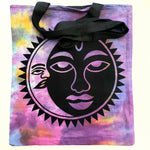 Load image into Gallery viewer, Tie Dye Celestial Tote Bag
