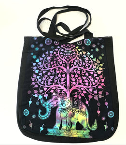 Elephant Under the Tree Tote Bag
