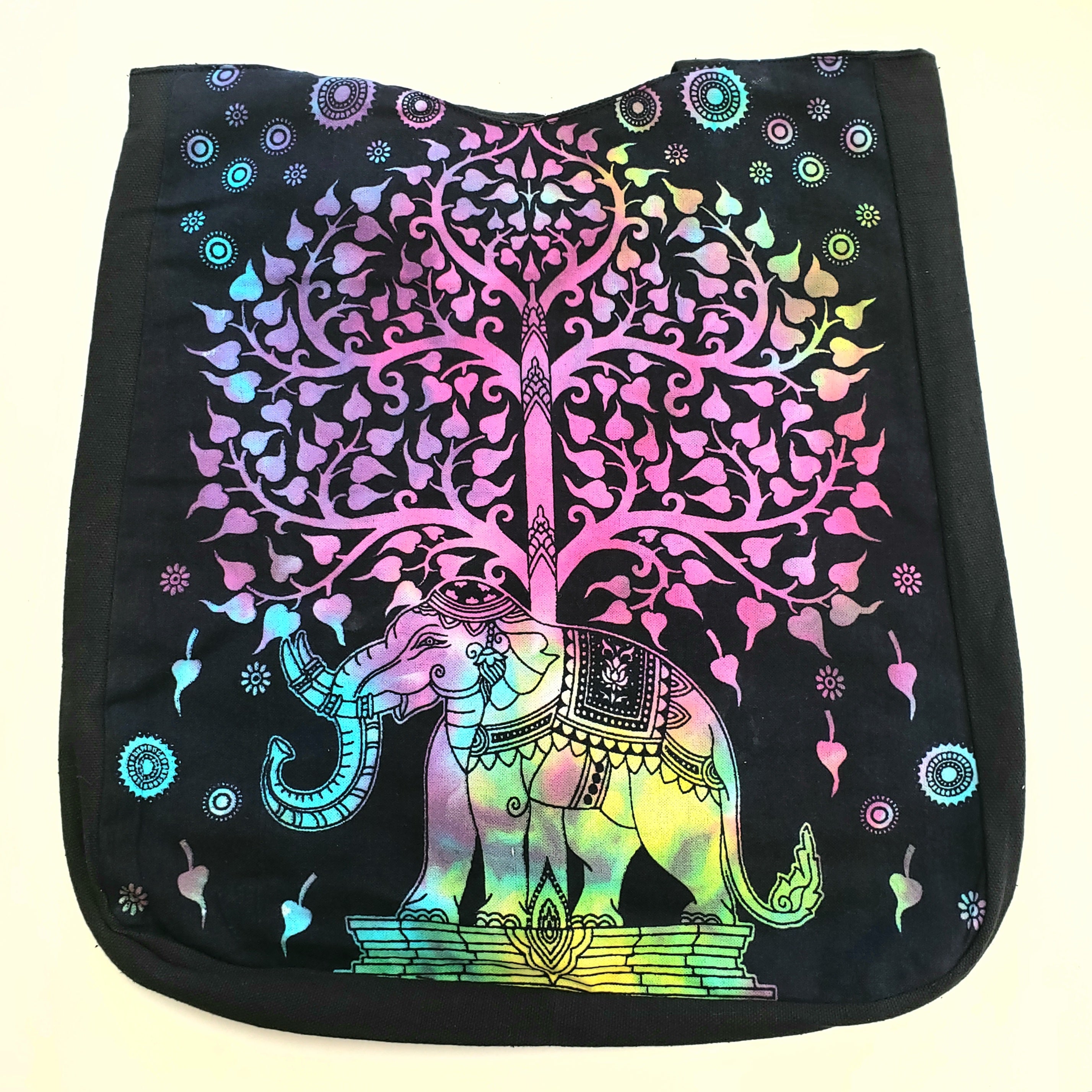 Elephant Under the Tree Tote Bag