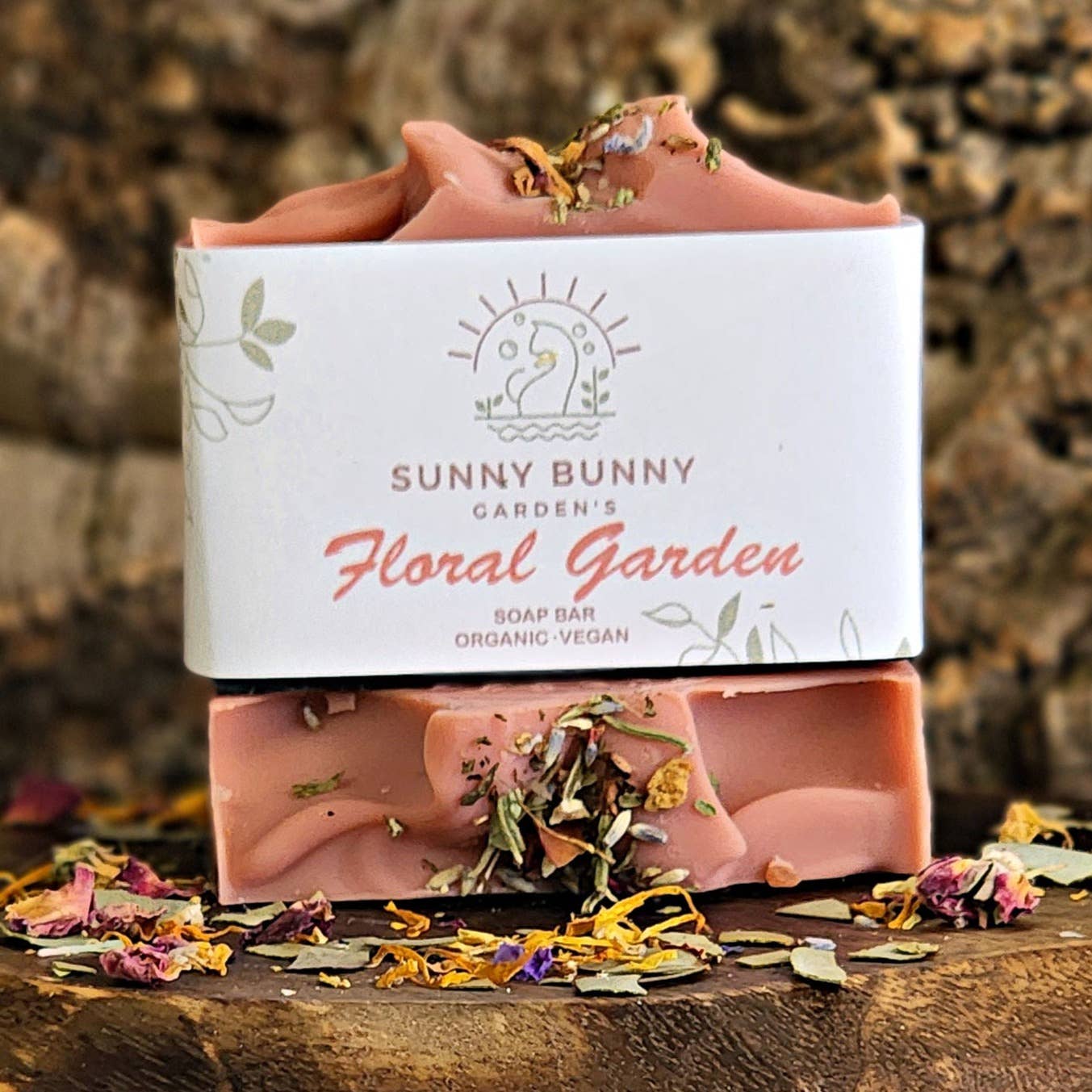 Floral Garden Soap with Activated Charcoal & Rose Clay