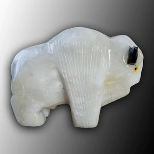 White Alabaster Buffalo