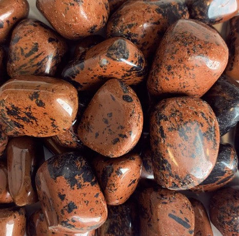 Tumbled Mahogany Obsidian Stones