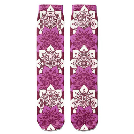 Mandala Unisex Purple Socks