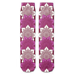 Load image into Gallery viewer, Mandala Unisex Purple Socks

