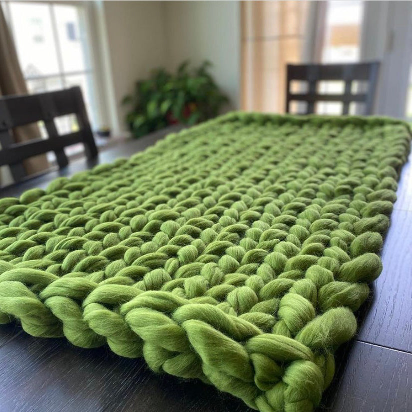 Merino Wool Handmade Blanket