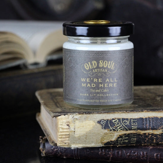 Inspired Literature "We're All Mad Here" Candle