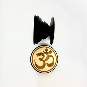 Cell Phone Holder Socket w/ Om Meditation Symbol