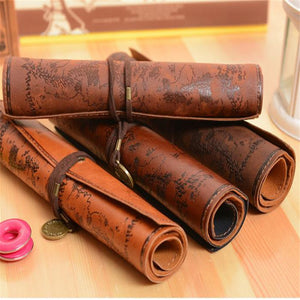 Retro Treasure Map Pencil Bag