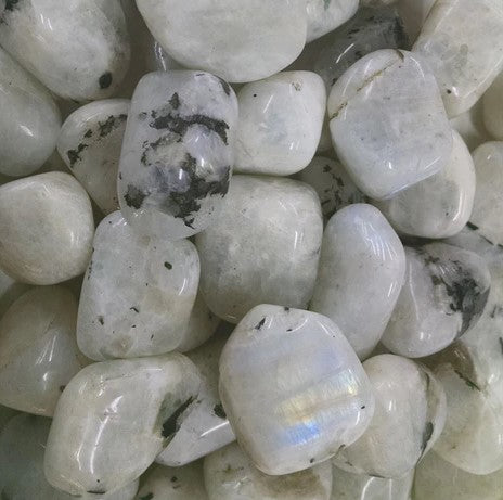 Tumbled Rainbow Moonstone Stones