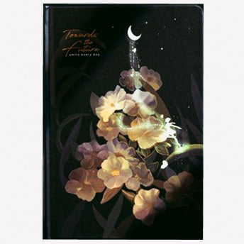 "Towards the Future" Flowers Journal in Yellow