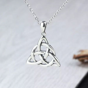 Triquetra Trinity Knot Pendant Necklace