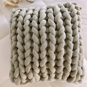 Tube Yarn Handmade Throw Pillow